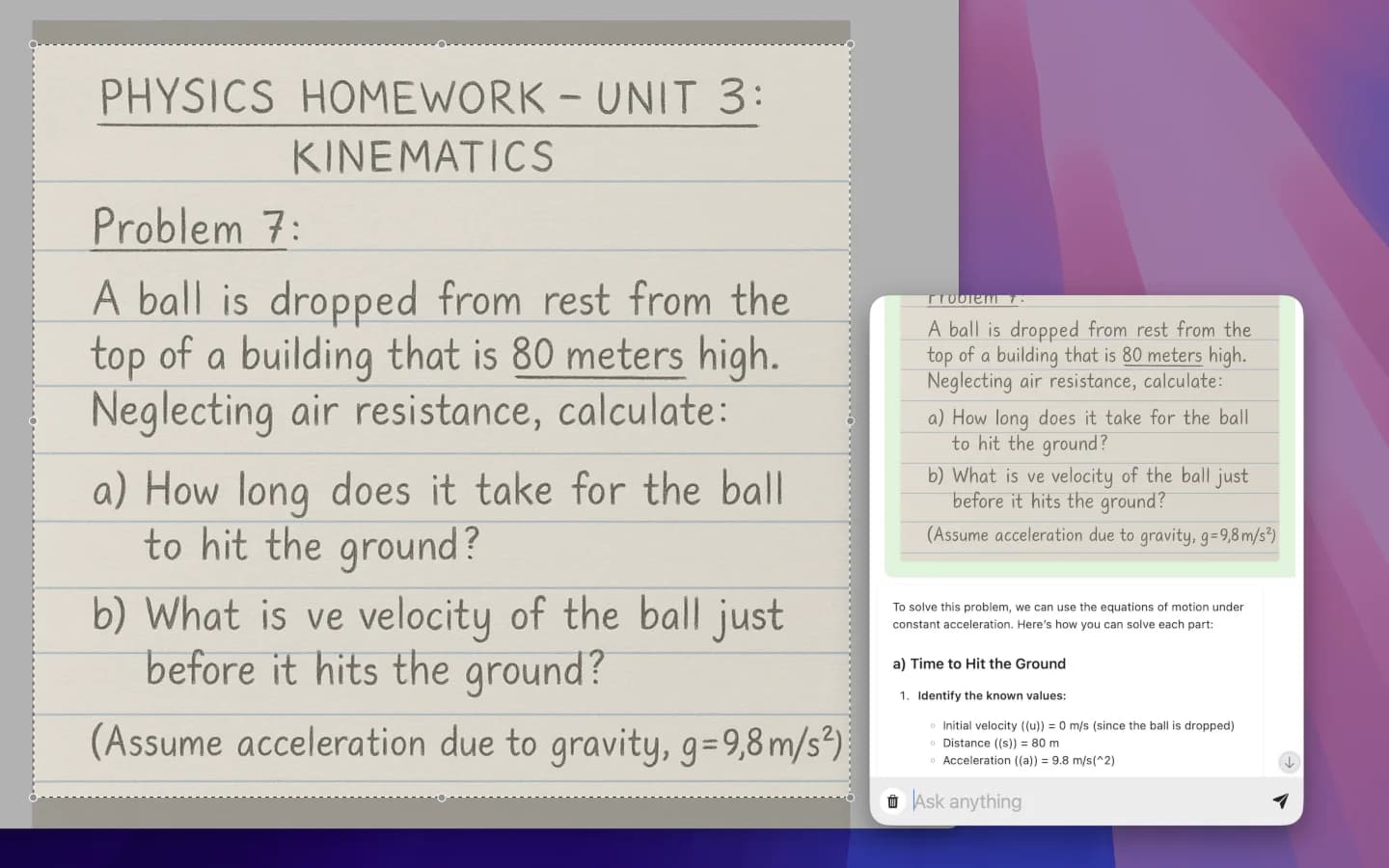 Ace Your Homework: Using MacCopilot's Answers AI to Solve and Explain Problems